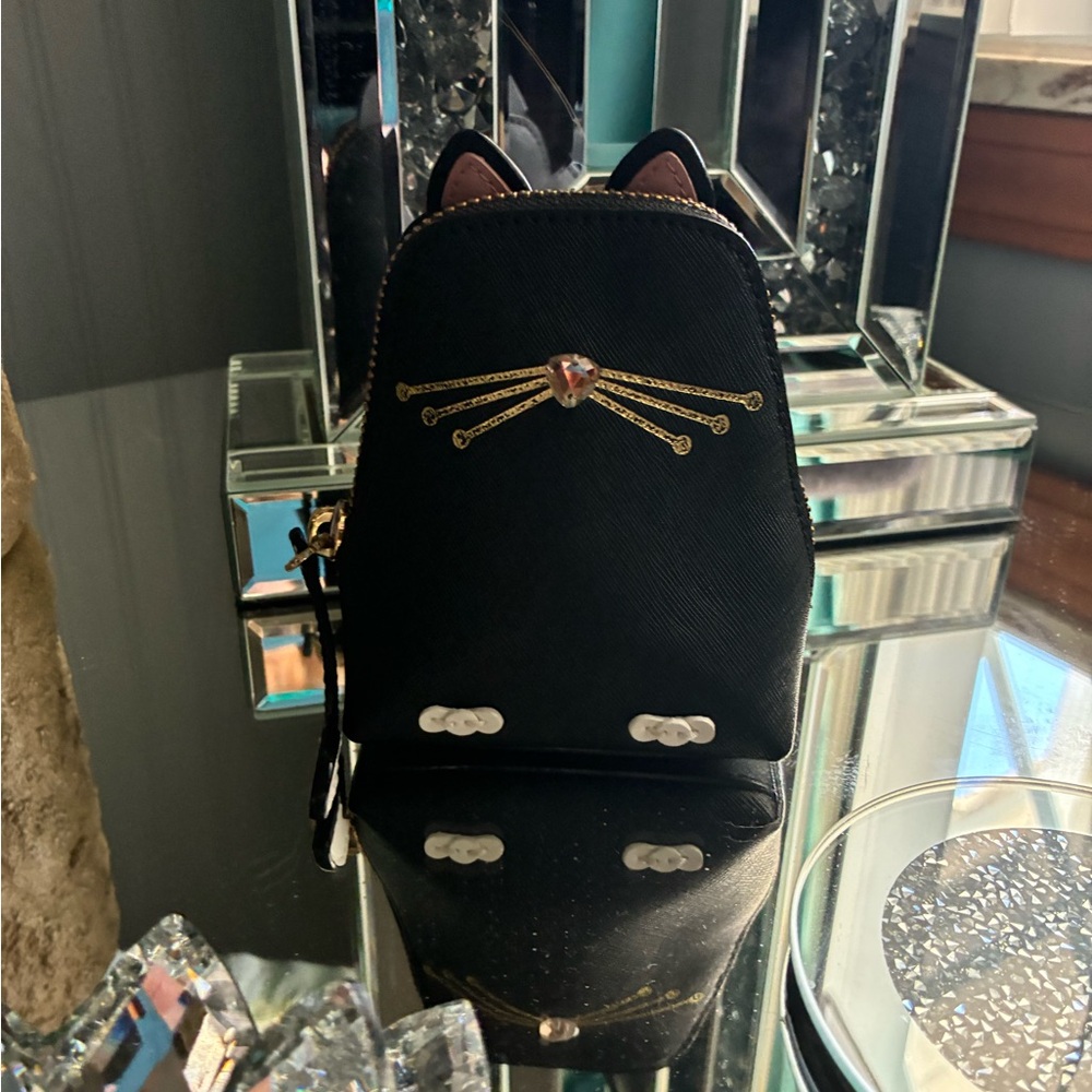 Kate Spade Black Cat coin purse